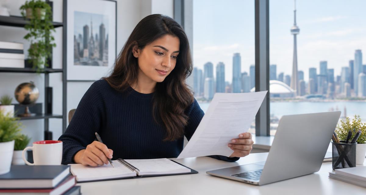 Graduate reviewing options before a Post-Graduation Work Permit expires