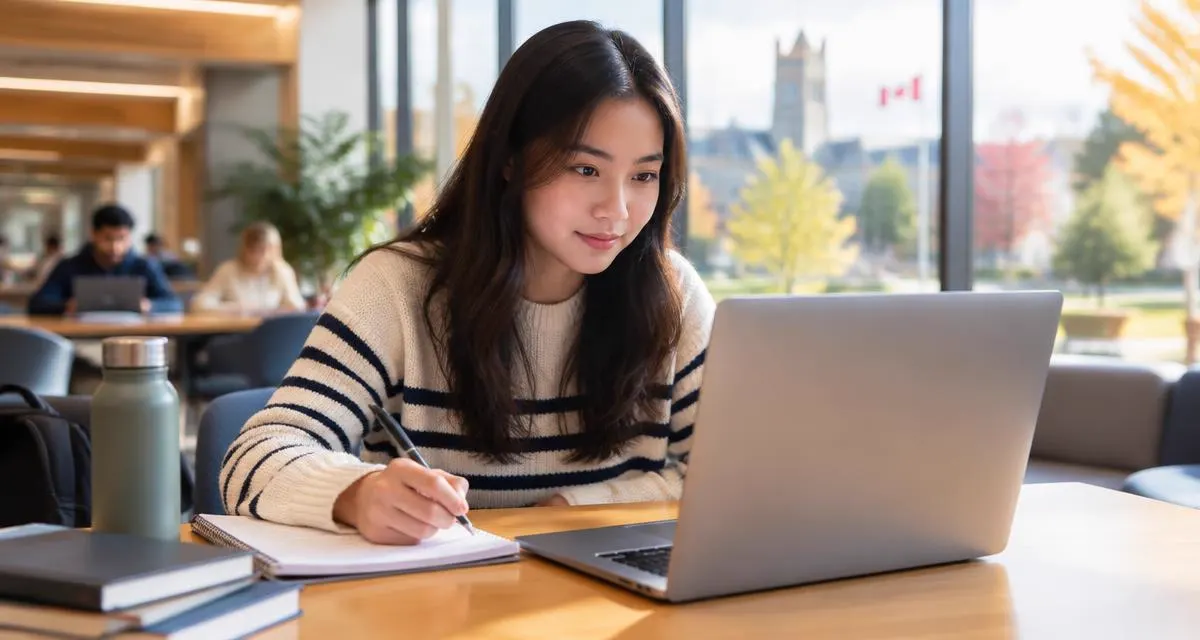 International student preparing for PTE Core for a Canadian post-graduation work permit